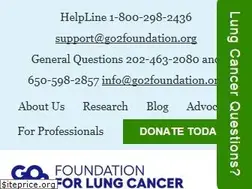 Sites similar to lungcancerfoundation.org