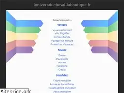 Sites similar to luniversducheval-laboutique.fr