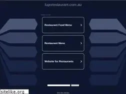 Sites similar to luporestaurant.com.au