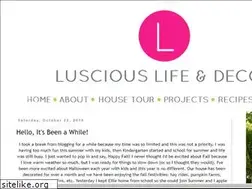Sites similar to lusciouslifeanddecor.com