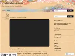 Sites similar to lushextensions.wordpress.com