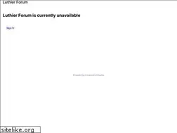 Sites similar to luthierforum.com