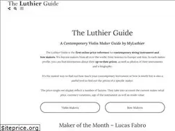 Sites similar to luthierguide.com