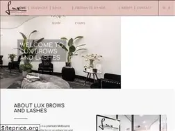 Sites similar to luxbrowsandlashes.com.au