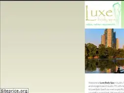 Sites similar to luxebodyspa.com
