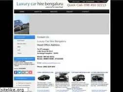 Sites similar to luxurycarhirebengaluru.com