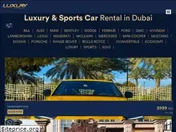 Sites similar to luxurycarrental.ae