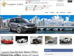 Sites similar to luxurycarsrentalsmiami.com