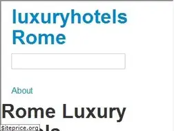 Sites similar to luxuryhotels-rome.com
