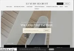 Sites similar to luxuryrecruit.com