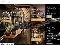 Sites similar to luxuryrestaurantawards.com