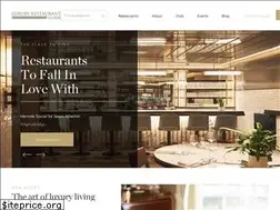 Sites similar to luxuryrestaurantguide.com