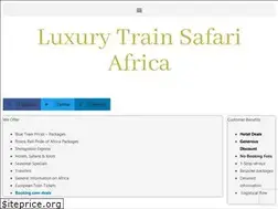 Sites similar to luxurytrainsouthafrica.com