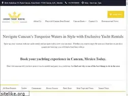Sites similar to luxuryyachtrentalcancun.com