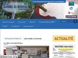 Sites similar to lycee-duhameldumonceau.fr