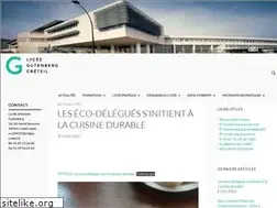 Sites similar to lycee-gutenberg-creteil.fr