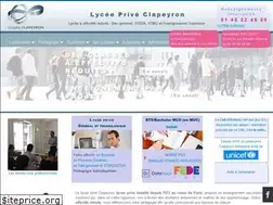 Sites similar to lycee-prive-clapeyron.paris