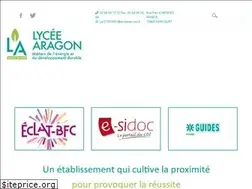 Sites similar to lyceearagon.fr