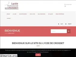 Sites similar to lyceedecroisset.com