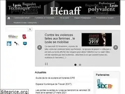 Sites similar to lyceehenaff.fr