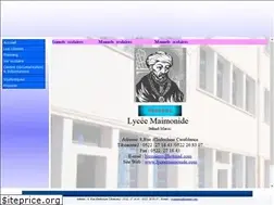 Sites similar to lyceemaimonide.com