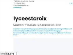 Sites similar to lyceestcroix.com