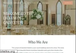 Sites similar to lyceumgalveston.com