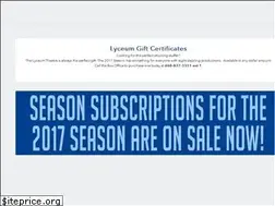 Sites similar to lyceumtheatre.org