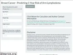 Sites similar to lymphedemarisk.com