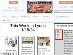 Sites similar to lyonsrecorder.com