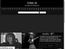 Sites similar to lyric.si