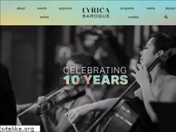 Sites similar to lyricabaroque.com