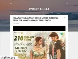 Sites similar to lyricaddaa.blogspot.com