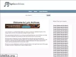 Sites similar to lyricarchives.com