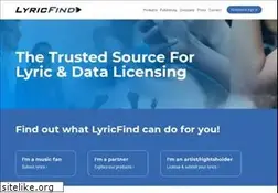 Sites similar to lyricfind.com