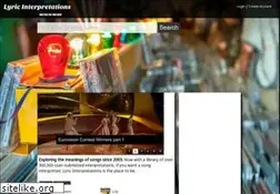 Sites similar to lyricinterpretations.com