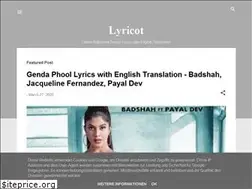 Sites similar to lyricot.blogspot.com