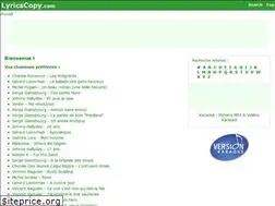 Sites similar to lyrics-copy.com