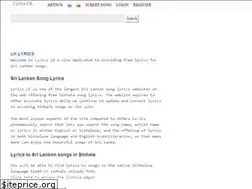 Sites similar to lyrics-lk.com