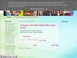 Sites similar to lyrics-of-hindi-songs.blogspot.com