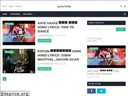 Sites similar to lyrics-to-me.blogspot.com