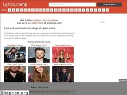 Sites similar to lyrics.camp