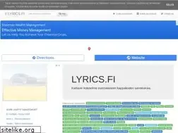 Sites similar to lyrics.fi
