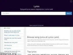 Sites similar to lyrics.land
