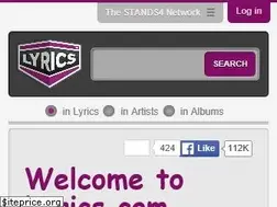 Sites similar to lyrics.net