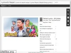 Sites similar to lyrics4unepal.blogspot.com