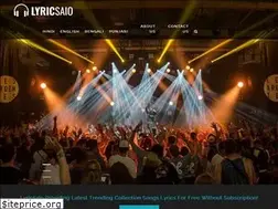 Sites similar to lyricsaio.com