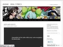 Sites similar to lyricsanime.wordpress.com