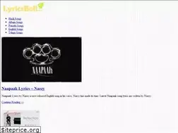 Sites similar to lyricsbell.com