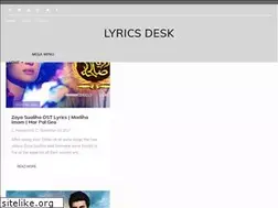 Sites similar to lyricsdesk.blogspot.com
